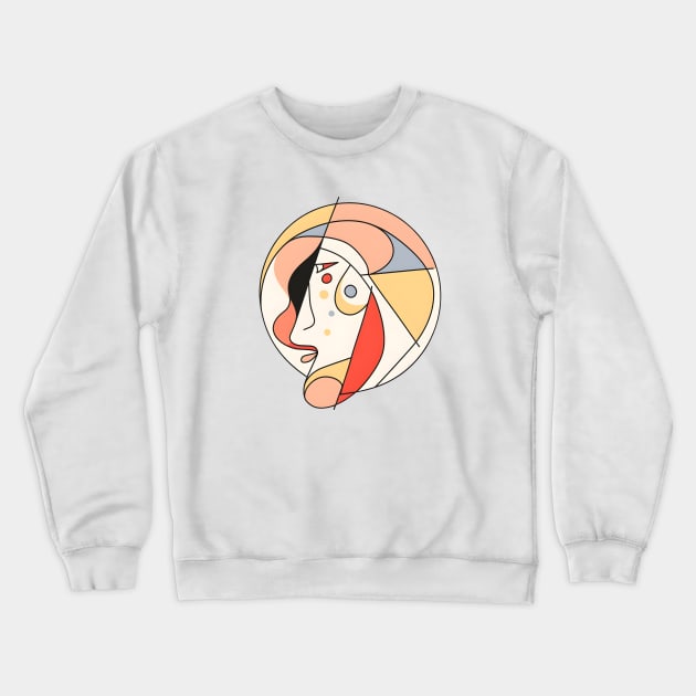 Artsy Style Teenage Girl Crewneck Sweatshirt by UKnowWhoSaid